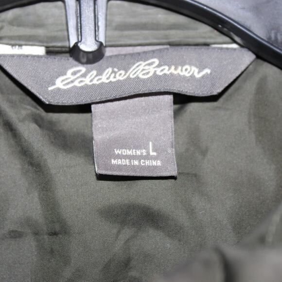 Eddie Bauer EB650 Down/Polyester Quilted Vest Womens Size Large Green - Picture 4 of 7